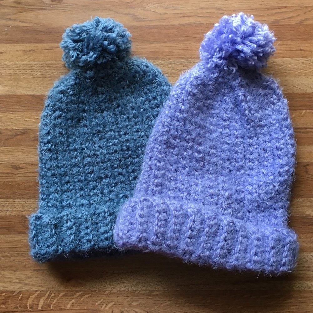 Crochet Hygge Beanie| Fuzzy Crochet Beanie| Slouchy Hat for Women| Handmade Hats